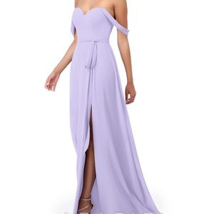 Azazie strapless gown